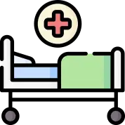 입원 기간 및 회복 과정 QnA 안내 아이콘