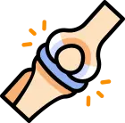 시술 후 치유 및 증식 과정에서 발생하는 통증 안내 아이콘