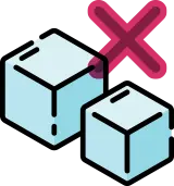 염증 반응을 억제하는 냉찜질 금지 및 온찜질 권장 안내 아이콘