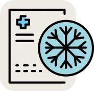 부종 및 염증 완화를 위한 아이스팩 한랭 물리치료 안내