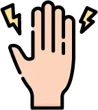 손가락 끝마디 연골 마모와 뼈의 변형을 보여주는 퇴행성 관절염 안내