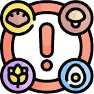 세균 및 물리적 자극 등 피부 질환의 외적 요인 일러스트